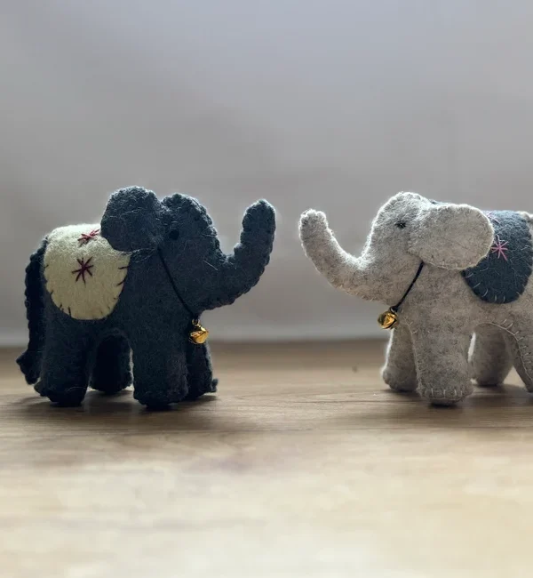 Felt Elephant Doll