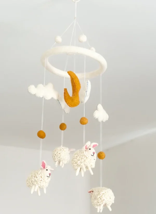 Felt Sheep Mobile