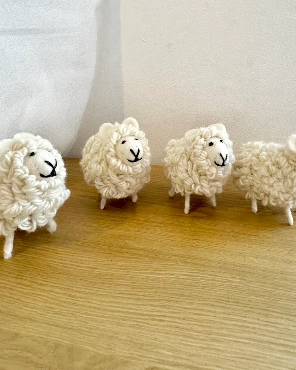 Needle Felted Sheep Doll