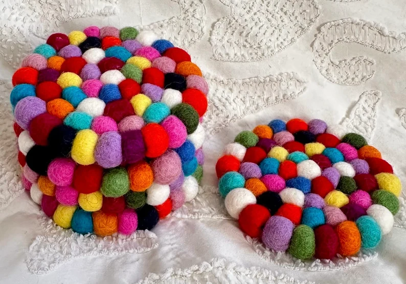 Felt Coasters Set of Four