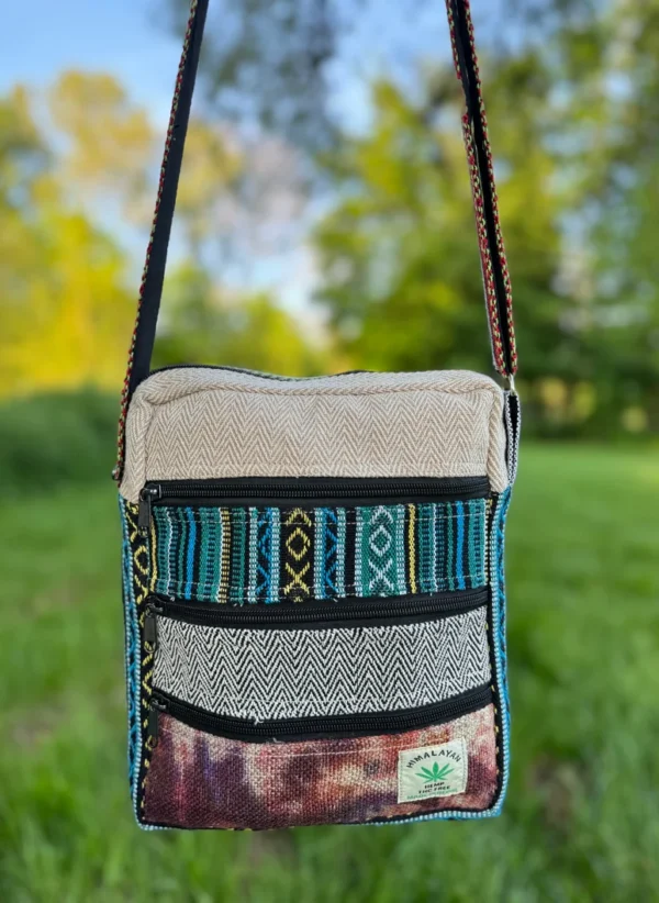 Hemp Boho Mini 5 Pocket Bag