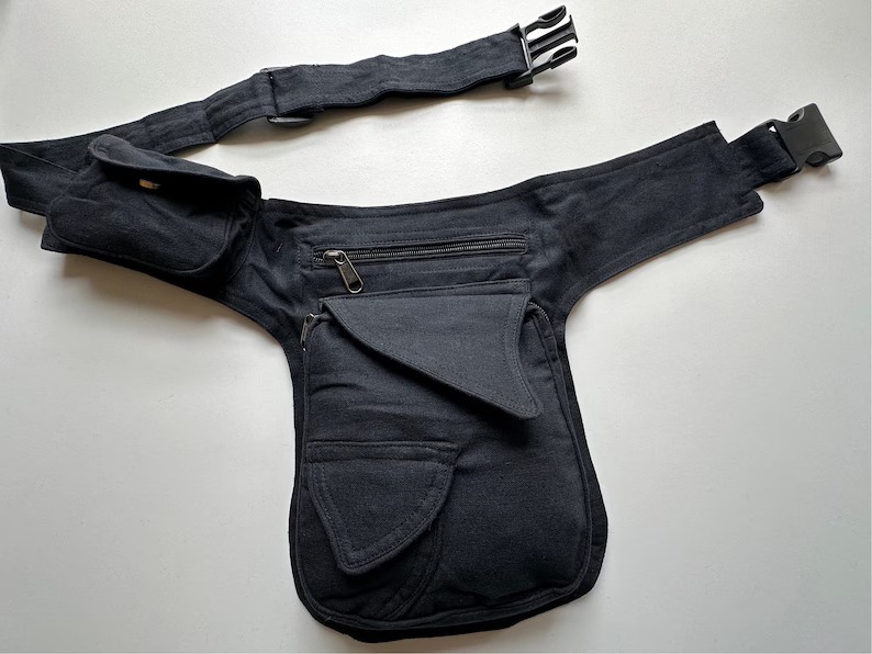 100% Cotton Waist Bag Pack Money Belt