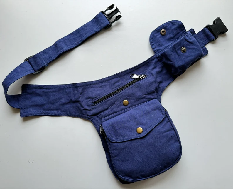 Cotton Waist Bag Money Belt