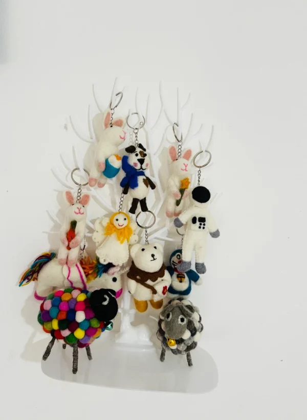 Needle Felted Keychain