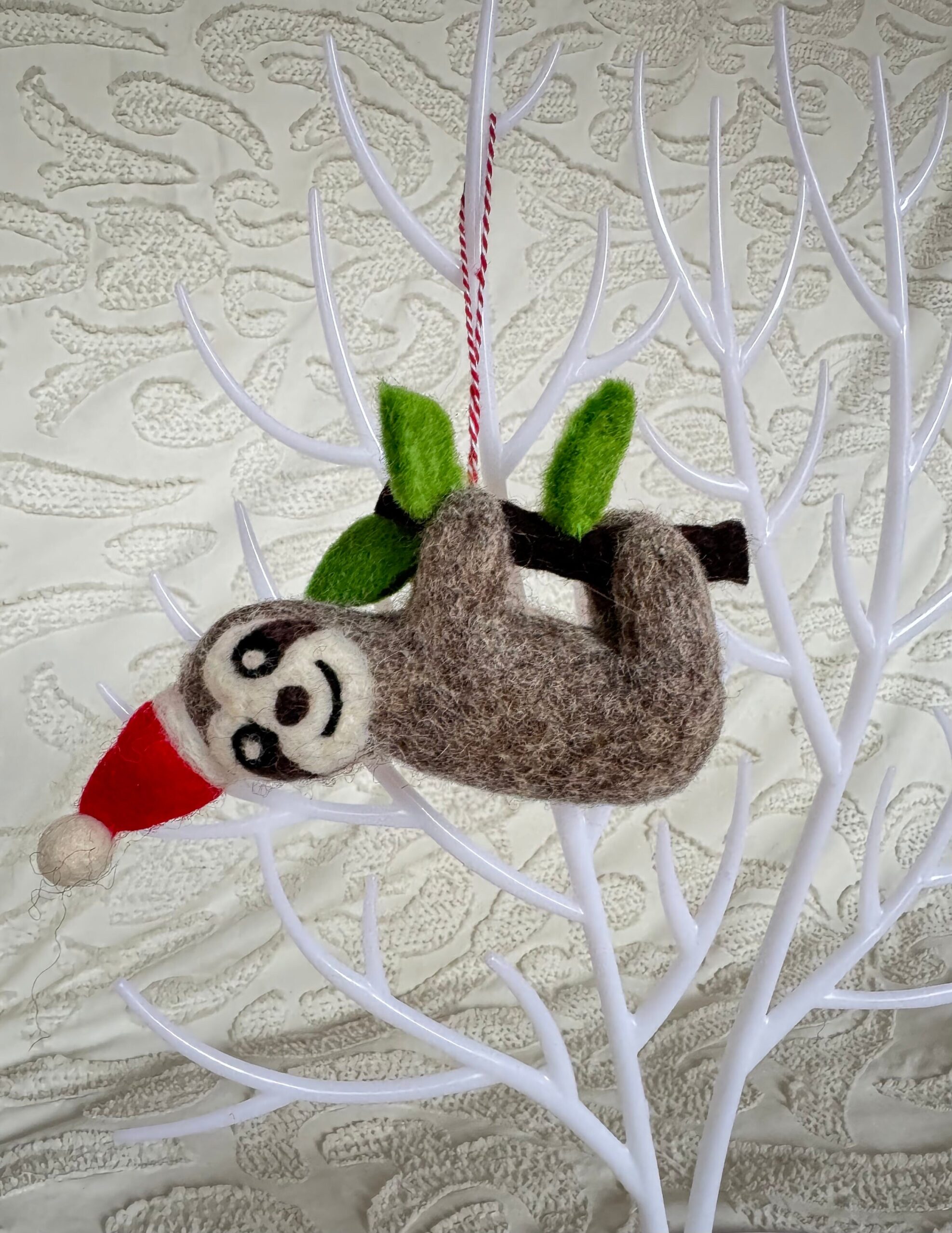 Felt Sloth | Christmas Felt Sloth