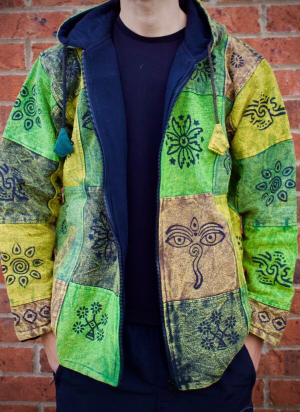 Unisex Winter patchwork Jacket | Hippie style winter Patchwork jacket  | boho| Festival Jacket | Eco Friendly | Patchwork Hoodie | Nepal