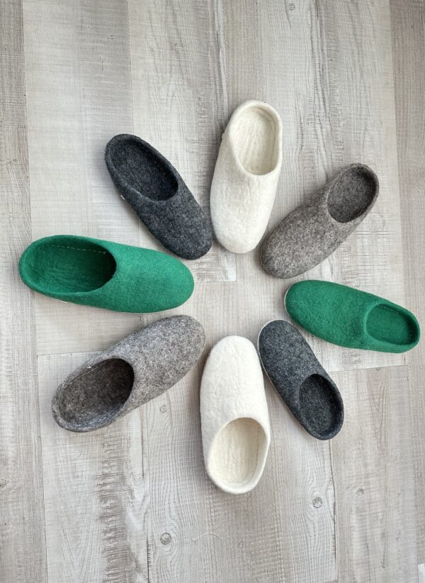Felt Slipper | Handmade Felt Slipper | Natural Wool Felt Slippers | Fair Trade wool Felt Slipper | Indoor Felt Shoes | Felted Wool Slippers