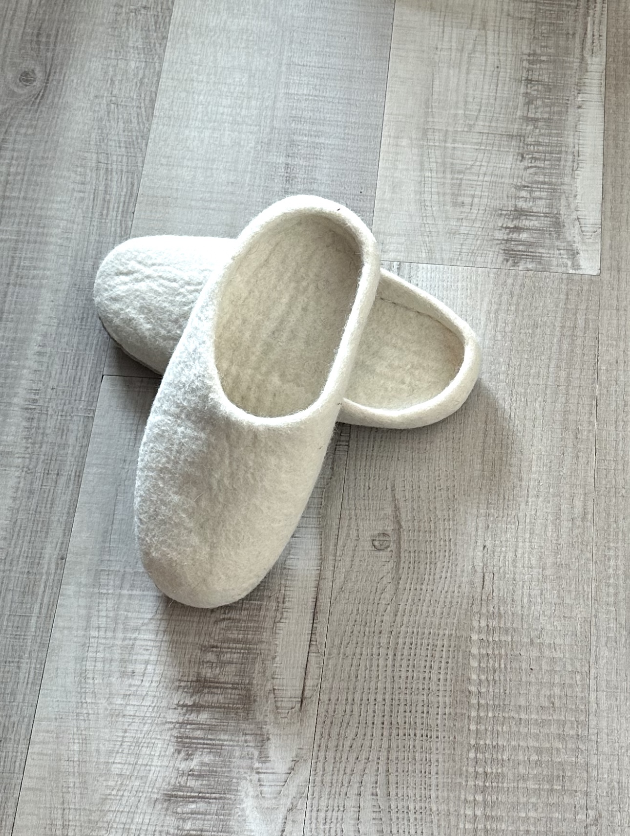 Felt Slipper | Handmade Felt Slipper | Natural Wool Felt Slippers | Fair Trade wool Felt Slipper | Indoor Felt Shoes | Felted Wool Slippers - Image 3