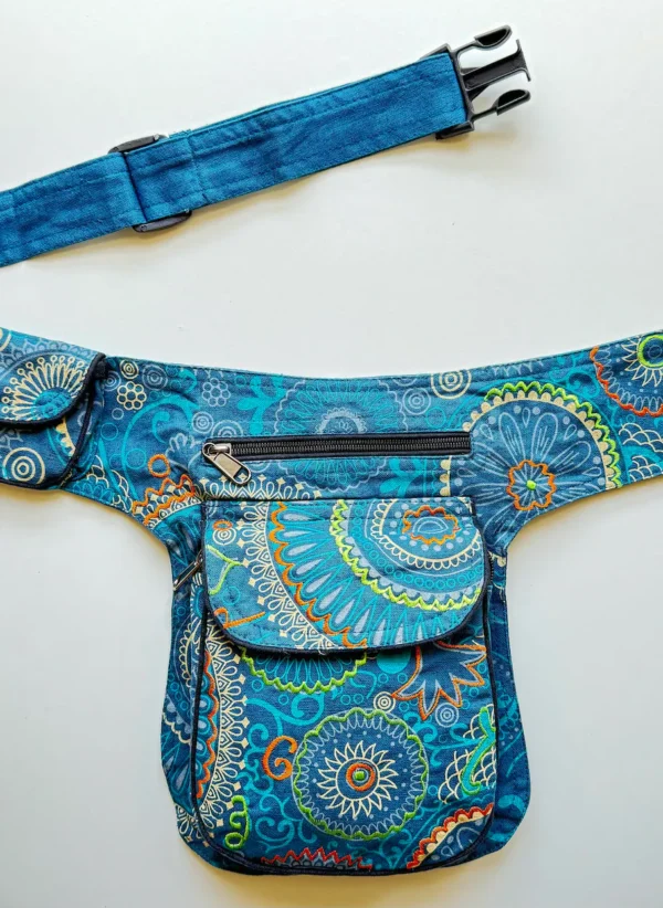 Cotton Fanny Pack: Himalayan Fair Trade Money Belt, Adjustable