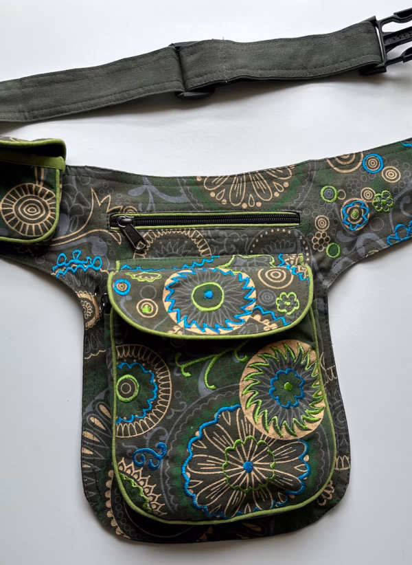 Cotton Money Belt Bum Bag: Fair Trade Himalayan Hip Pack