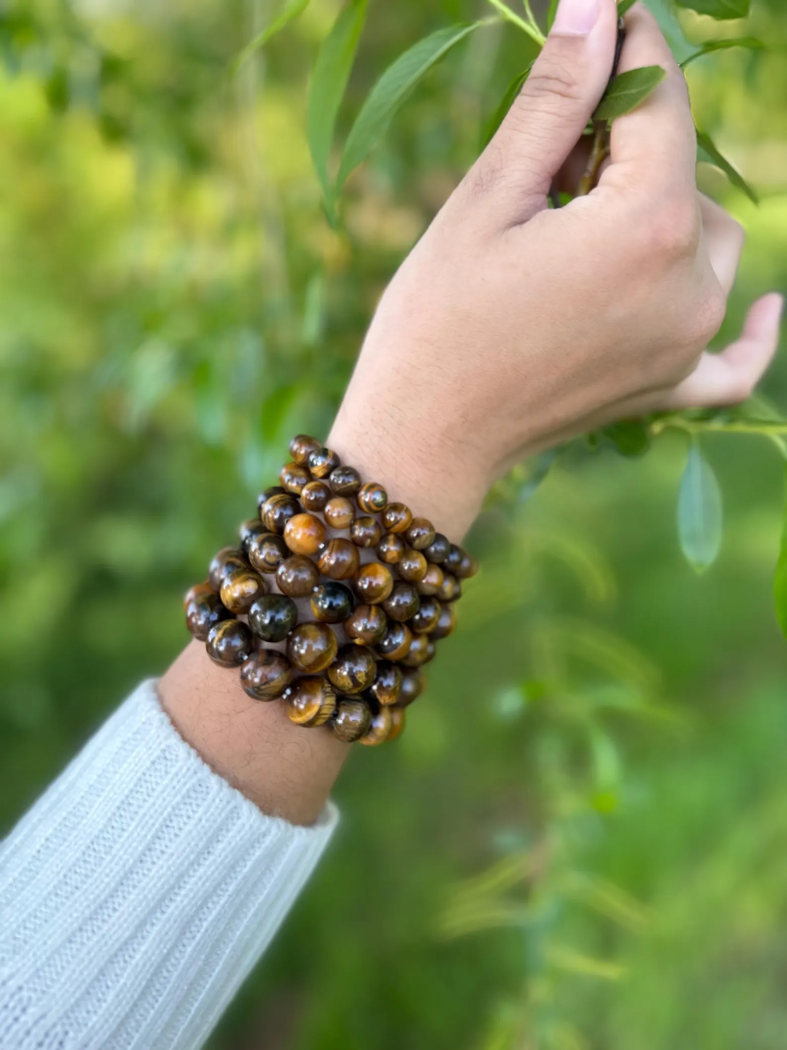 Handmade Tiger Eye Stone Bracelet: Unisex Fair Trade Jewelry