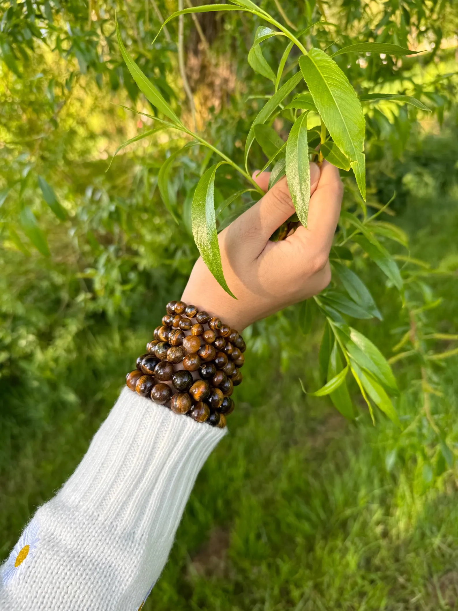 Handmade Tiger Eye Stone Bracelet: Unisex Fair Trade Jewelry - Image 2