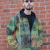 Unisex Fleece Lined Patchwork Hoodie: Handmade Hippie Festival Jacket