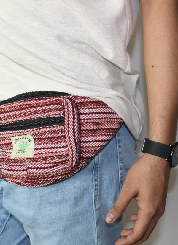 Himalayan Hemp Fanny Pack: Handmade Fair Trade Waist Bag