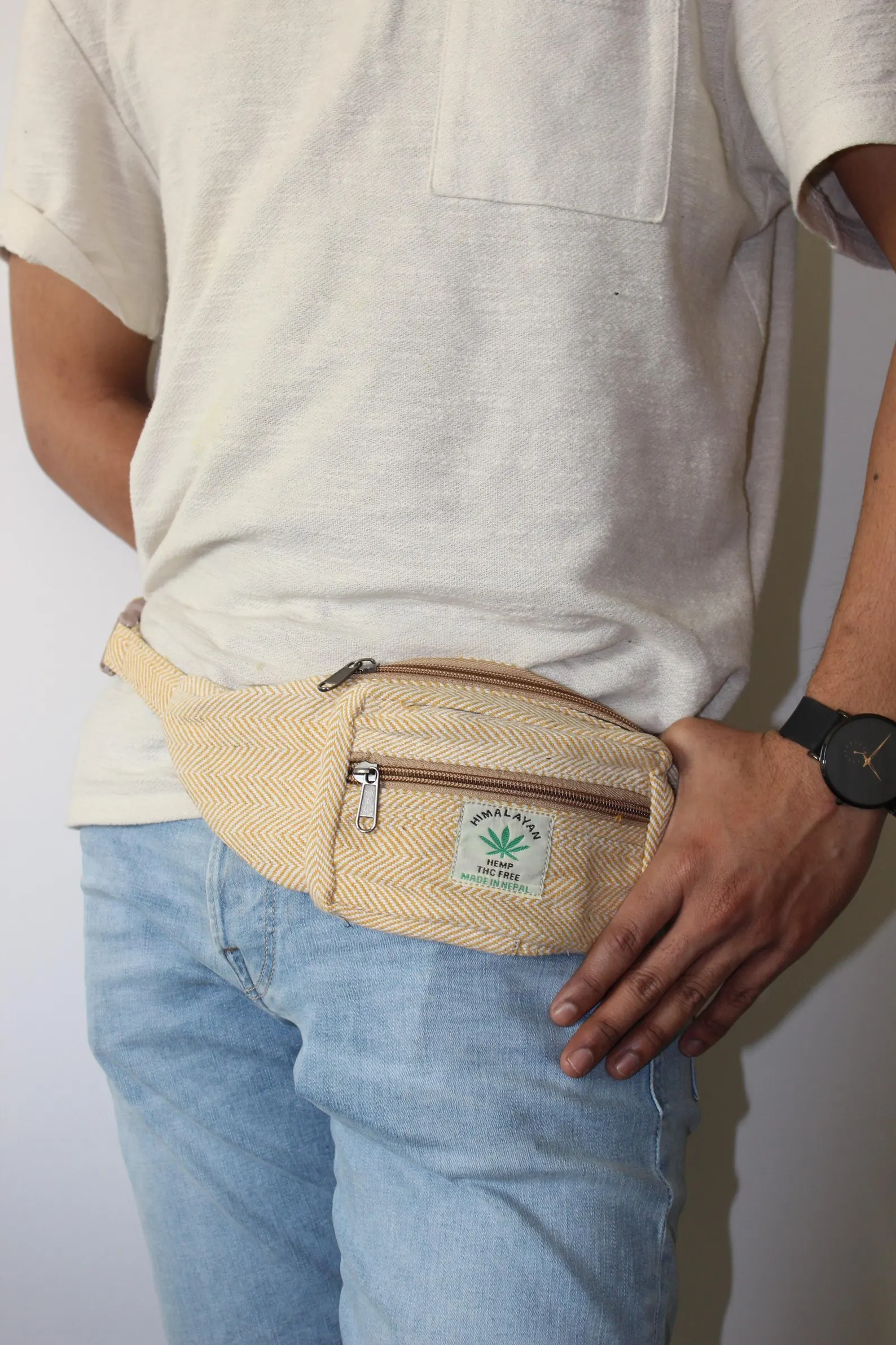 Himalayan Hemp Fanny Pack: Handmade Fair Trade Waist Bag - Image 7