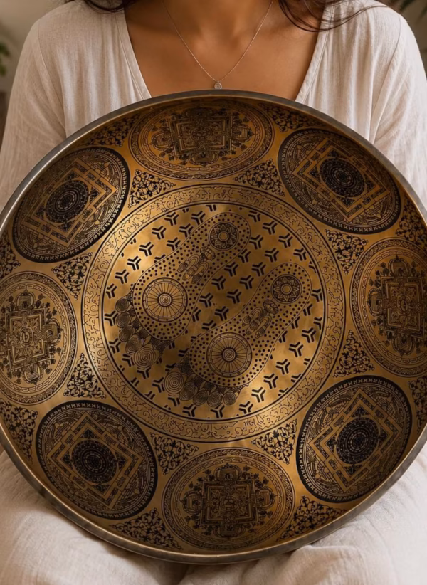 Extra Large Buddha Feet Tibetan Singing Bowl | Seven Metal Sound Healing Meditation Bowl