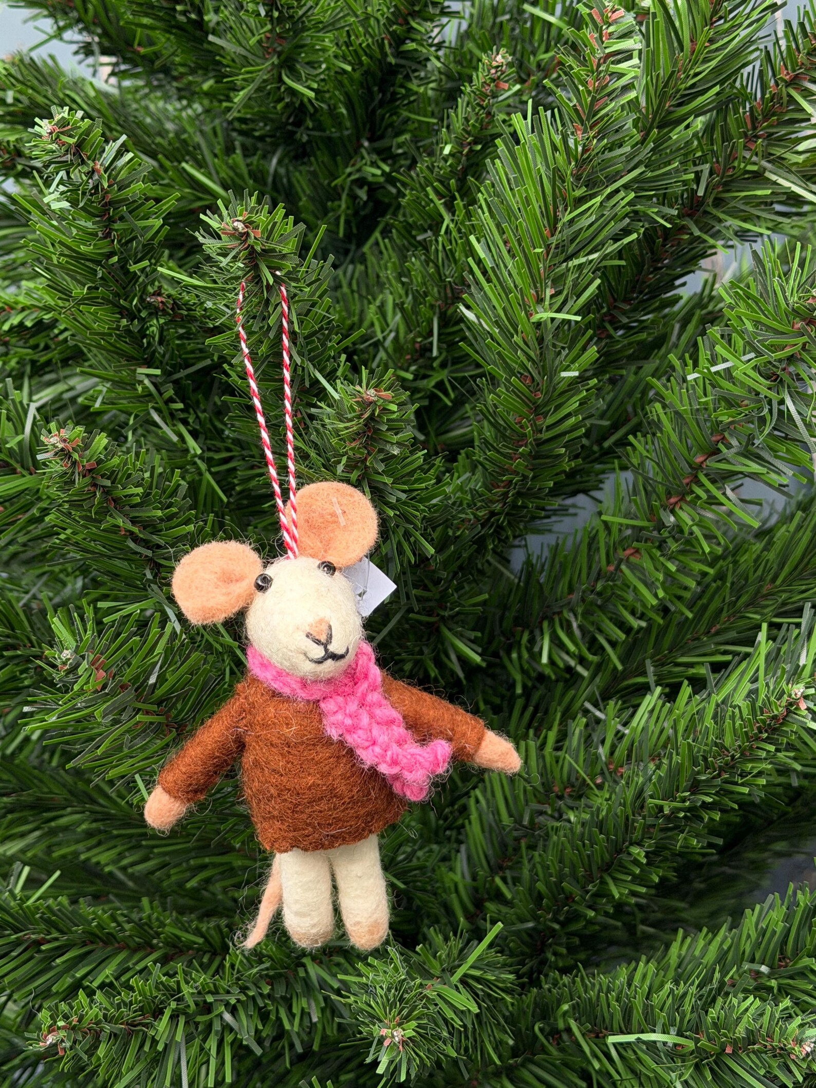 Needle Felted Christmas Mice Ornaments - Image 6
