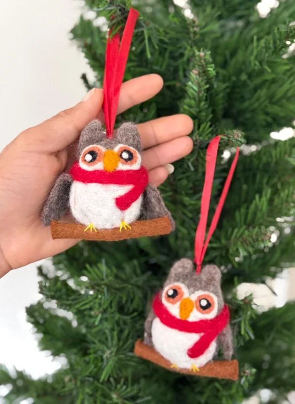Handmade Felt Owl