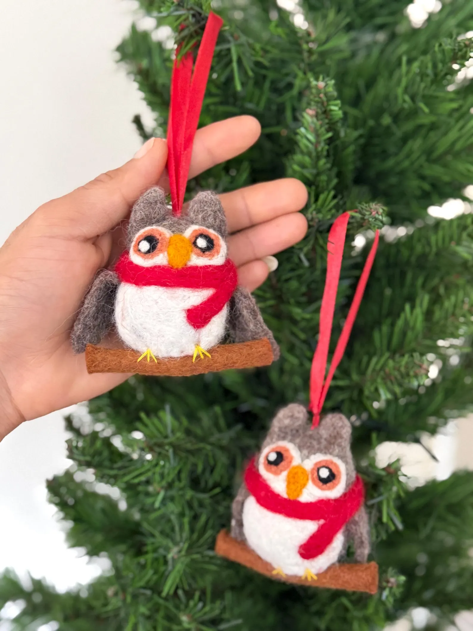 Handmade Felt Owl